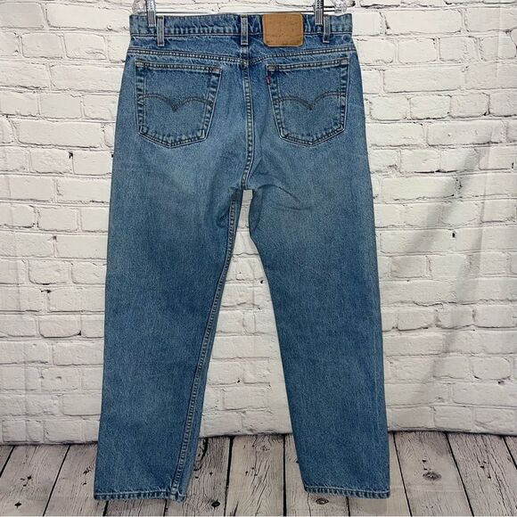 Vintage 90s Levi’s 505 Regular Fit Straight Jeans Size 36 - Picture 2 of 12